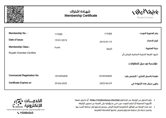 Membership Certificate